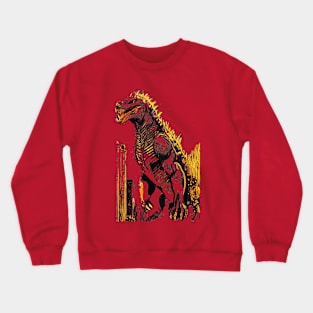 monster godzilla Crewneck Sweatshirt